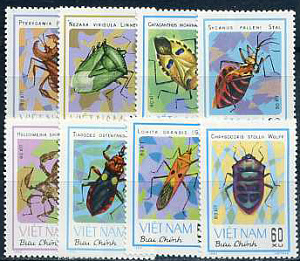 Вьетнам, Жуки, 1982, 8 марок